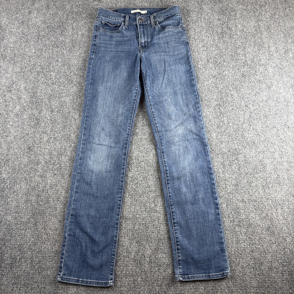 Levi's Slimming Straight Leg Jeans Medium Wash Size 26x32 26R